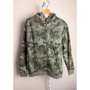 Camo Zip Up Cat & Jack Hoodie Youth Size XXL 16/18 Green Camouflage Jacket